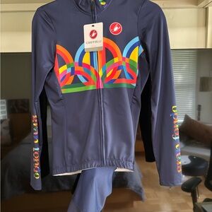 CASTELLI WOMEN'S CYCLING CUSTOM COLLECTION LS JERSEY AND BIBSHORT